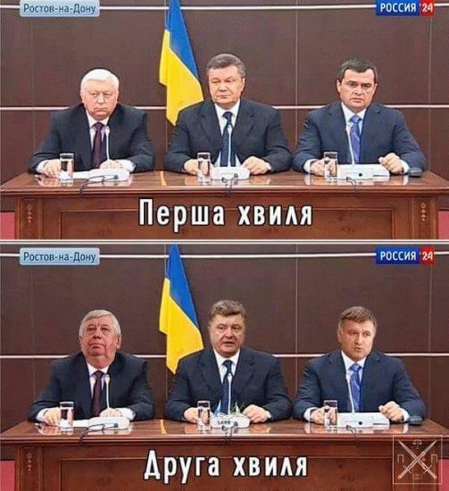 Янукович, Пшонка, Захарченко, Шокин, Порошенко, Авакаов